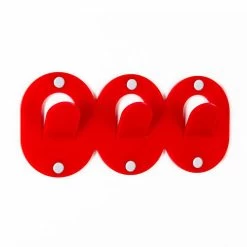 2 Drievoudige Wandhanger In Gekleurd Plexiglas Clipontwerp - Freddie -Kortingswinkel voor woondecoratie 2 appendiabiti da parete triplo in plexiglass colorato design a clip freddie 10