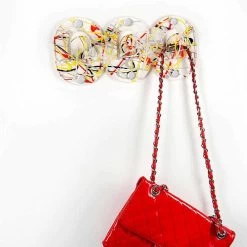 2 Drievoudige Wandhanger In Gekleurd Plexiglas Clipontwerp - Freddie -Kortingswinkel voor woondecoratie 2 appendiabiti da parete triplo in plexiglass colorato design a clip freddie 15