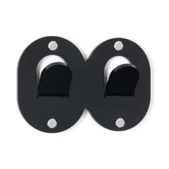 3 Muurhangers In Gekleurd Plexiglas Italiaans Design Dubbele Clip - Freddie