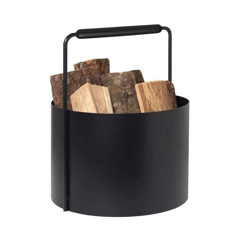 Ashi Firewood Basket Black - Blomus - Koop Online 4 Ashi Firewood Basket Black - Blomus - Koop Online - Afbeelding 2