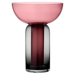 Torus Vase Ø25 Black/Rose - AYTM - Koop Online
