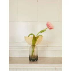 Torus Vase Ø25 Black/Amber - AYTM - Koop Online -Kortingswinkel voor woondecoratie 5704444073037torus vase black amber4