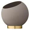 Globe Flower Pot Ø17 Taupe - AYTM - Koop Online -Kortingswinkel voor woondecoratie 5704444073051globe taupe 171