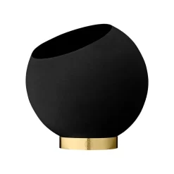 Globe Flower Pot Ø21 Black - AYTM - Koop Online