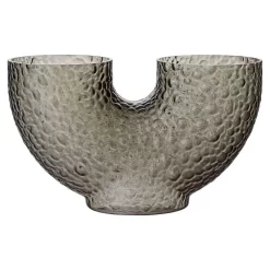 Arura Low Glass Vase Black - AYTM - Koop Online