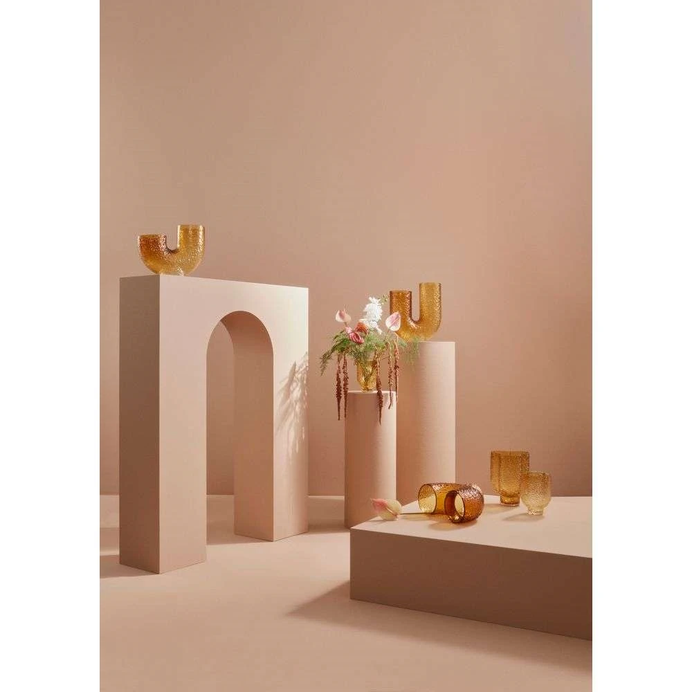 Arura High Glass Vase Amber - AYTM - Koop Online 7 Arura High Glass Vase Amber - AYTM - Koop Online - Afbeelding 5