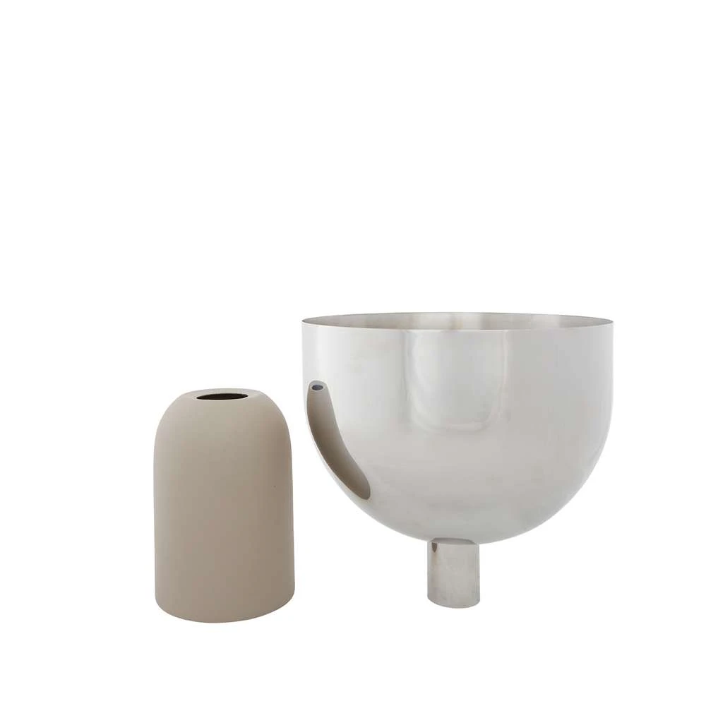 Torus Flowerpot Ø22 Silver/Taupe - AYTM - Koop Online 4 Torus Flowerpot Ø22 Silver/Taupe - AYTM - Koop Online - Afbeelding 2