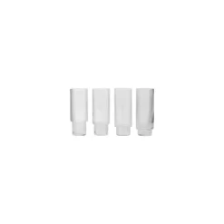 Ripple Long Drink Glasses Set Of 4 Clear - Ferm LIVING - Koop Online