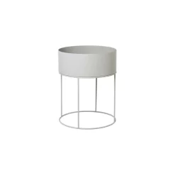 Plant Box Light Grey Round - Ferm LIVING - Koop Online