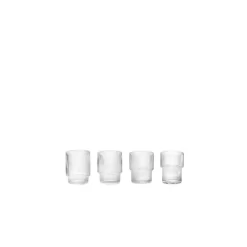 Ripple Small Glasses Set Of 4 Clear - Ferm LIVING - Koop Online