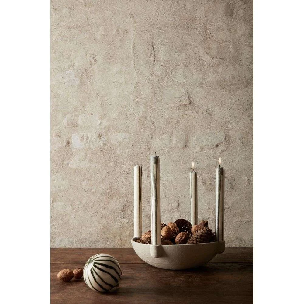 Bowl Candle Holder L Ceramic Light Grey - Ferm LIVING - Koop Online 5 Bowl Candle Holder L Ceramic Light Grey - Ferm LIVING - Koop Online - Afbeelding 3