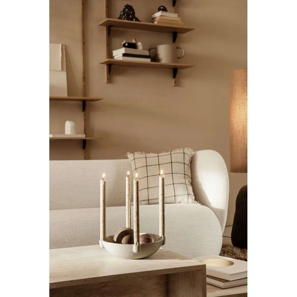 Bowl Candle Holder L Ceramic Light Grey - Ferm LIVING - Koop Online 6 Bowl Candle Holder L Ceramic Light Grey - Ferm LIVING - Koop Online - Afbeelding 4