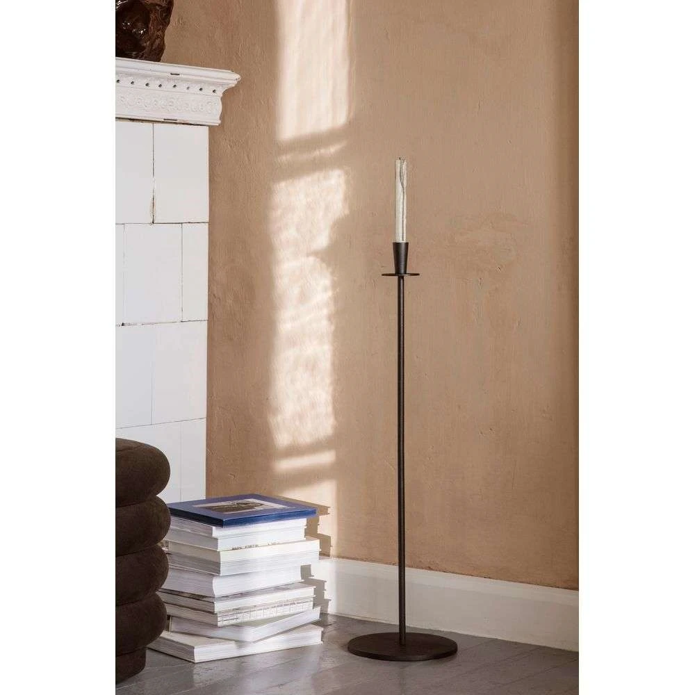Hoy Casted Candle Holder Tall Black - Ferm LIVING - Koop Online 4 Hoy Casted Candle Holder Tall Black - Ferm LIVING - Koop Online - Afbeelding 2