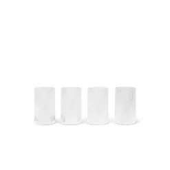 Ripple Verrines Set Of 4 Clear - Ferm LIVING - Koop Online