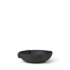 Bowl Candle Holder L Ceramic Dark Grey - Ferm LIVING - Koop Online