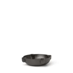Bowl Candle Holder Medium Black Alu - Ferm LIVING - Koop Online