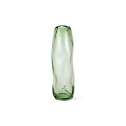 Water Swirl Vase Tall Recycled Clear/Green - Ferm LIVING - Koop Online