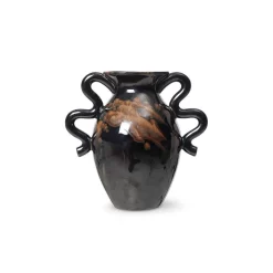 Verso Table Vase Black/Brown - Ferm LIVING - Koop Online