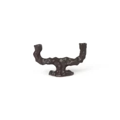 Dito Candle Holder Double Dark Brown - Ferm LIVING - Koop Online