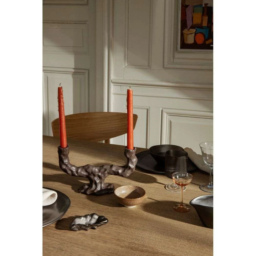 Dito Candle Holder Double Dark Brown - Ferm LIVING - Koop Online 4 Dito Candle Holder Double Dark Brown - Ferm LIVING - Koop Online - Afbeelding 2