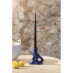 Dito Candle Holder Single Bright Blue - Ferm LIVING - Koop Online -Kortingswinkel voor woondecoratie 5704723281023fermliving ss22 ditocandleholder single brightblue 11042651363