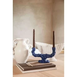 Dito Candle Holder Double Bright Blue - Ferm LIVING - Koop Online -Kortingswinkel voor woondecoratie 5704723281030fermliving ss22 ditocandleholder double brightblue 11042651373