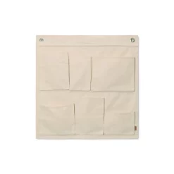 Canvas Wall Pockets Off-White - Ferm LIVING - Koop Online
