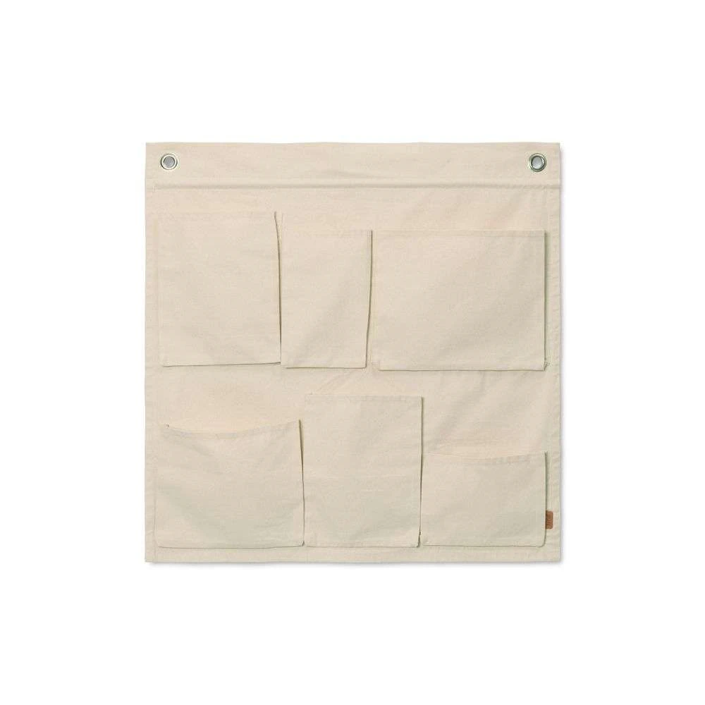 Canvas Wall Pockets Off-White - Ferm LIVING - Koop Online 3 Canvas Wall Pockets Off-White - Ferm LIVING - Koop Online