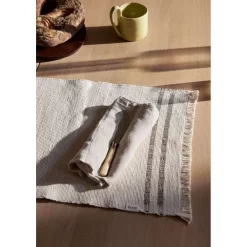 Savor Placemat Off-White/Chocolate - Ferm LIVING - Koop Online -Kortingswinkel voor woondecoratie 5704723293750 savor placemat off whitechocolate 4