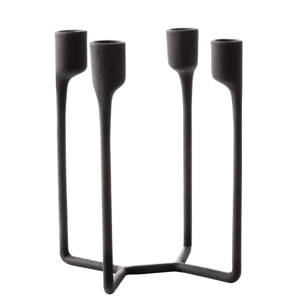 Heima 4-armed Candlestick Black - Normann Copenhagen - Koop Online 3 Heima 4-armed Candlestick Black - Normann Copenhagen - Koop Online
