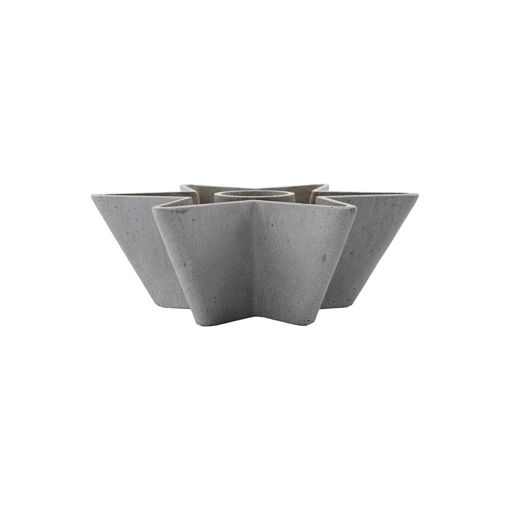 Mold Star Candle Holder Grey - House Doctor - Koop Online 3 Mold Star Candle Holder Grey - House Doctor - Koop Online
