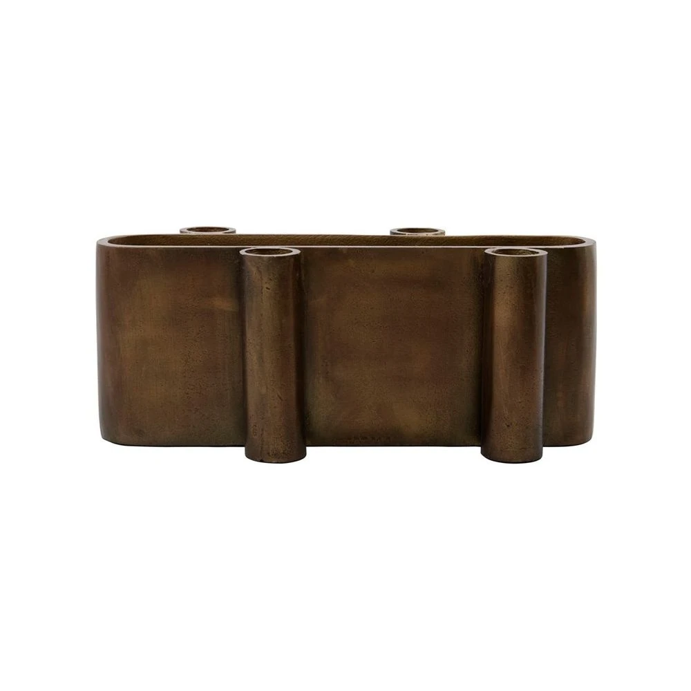 Four Oval Candle Holder Antique Brass - House Doctor - Koop Online 3 Four Oval Candle Holder Antique Brass - House Doctor - Koop Online