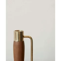 Umanoff Candle Holder Polished Brass/Walnut - Menu - Koop Online -Kortingswinkel voor woondecoratie 57092620484105