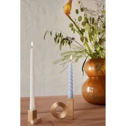 Baari Solid Brushed Brass Candleholder - OYOY Living Design - Koop Online