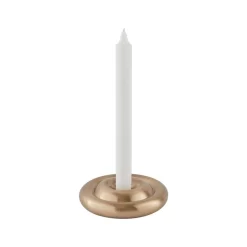 Savi Solid Brushed Brass Candleholder Low - OYOY Living Design - Koop Online -Kortingswinkel voor woondecoratie 5712195050818brushedbrasslow3