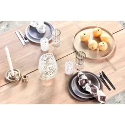 Savi Solid Brushed Brass Candleholder Low - OYOY Living Design - Koop Online -Kortingswinkel voor woondecoratie 5712195050818brushedbrasslow5