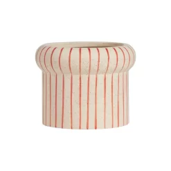 Aki Pot Small Offwhite/Red - OYOY Living Design - Koop Online