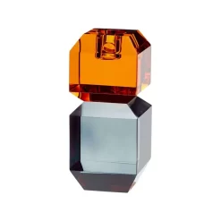 Gem Candlestick Orange/Smoked - Hübsch - Koop Online