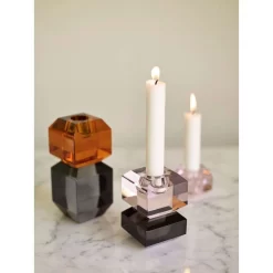 Gem Candlestick Clear - Hübsch - Koop Online -Kortingswinkel voor woondecoratie 57127720704513