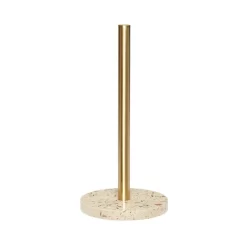 Pure Kitchen Roll Holder Brass/Terrazzo - Hübsch - Koop Online