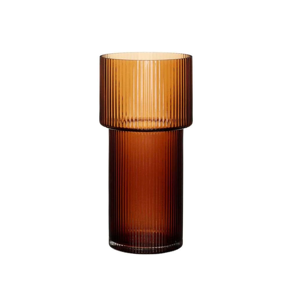 Ripple Vase Amber - Hübsch - Koop Online 3 Ripple Vase Amber - Hübsch - Koop Online