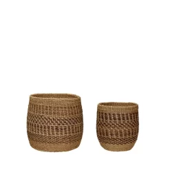 Ochre Baskets 2 Pcs. Ochre/Natural - Hübsch - Koop Online