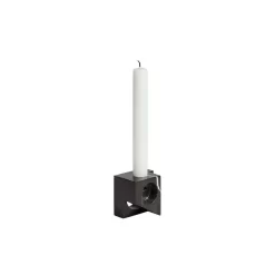 Jeu De Dés 2 Candle Holder Black Marble - Woud - Koop Online