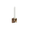 Jeu De Dés 2 Candle Holder Brown Marble - Woud - Koop Online -Kortingswinkel voor woondecoratie 57128000287371