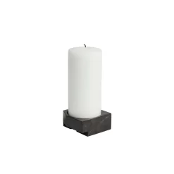 Jeu De Dés 3 Candle Holder Black Marble - Woud - Koop Online