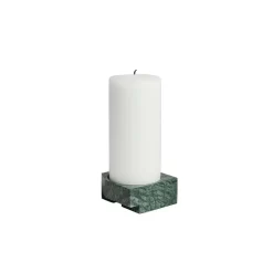 Jeu De Dés 3 Candle Holder Green Marble - Woud - Koop Online