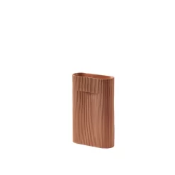 Ridge Vase H35 Terracotta - Muuto - Koop Online