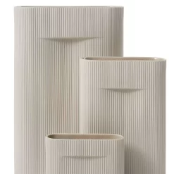 Ridge Vase H16,5 Beige - Muuto - Koop Online -Kortingswinkel voor woondecoratie 57132952564903