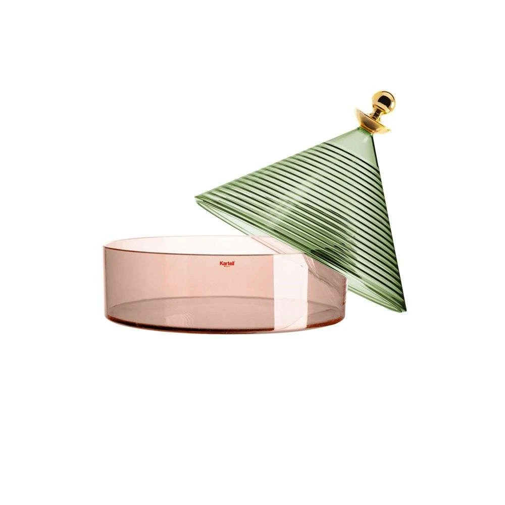 Trullo Storage Pot Green/Pink - Kartell - Koop Online 4 Trullo Storage Pot Green/Pink - Kartell - Koop Online - Afbeelding 2