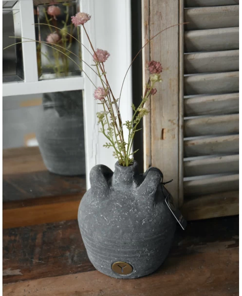 Aardewerk Kruikje Met Twee Oren En Smalle Tuit, Brynxz 4 Aardewerk Kruikje Met Twee Oren En Smalle Tuit, Brynxz - Afbeelding 2